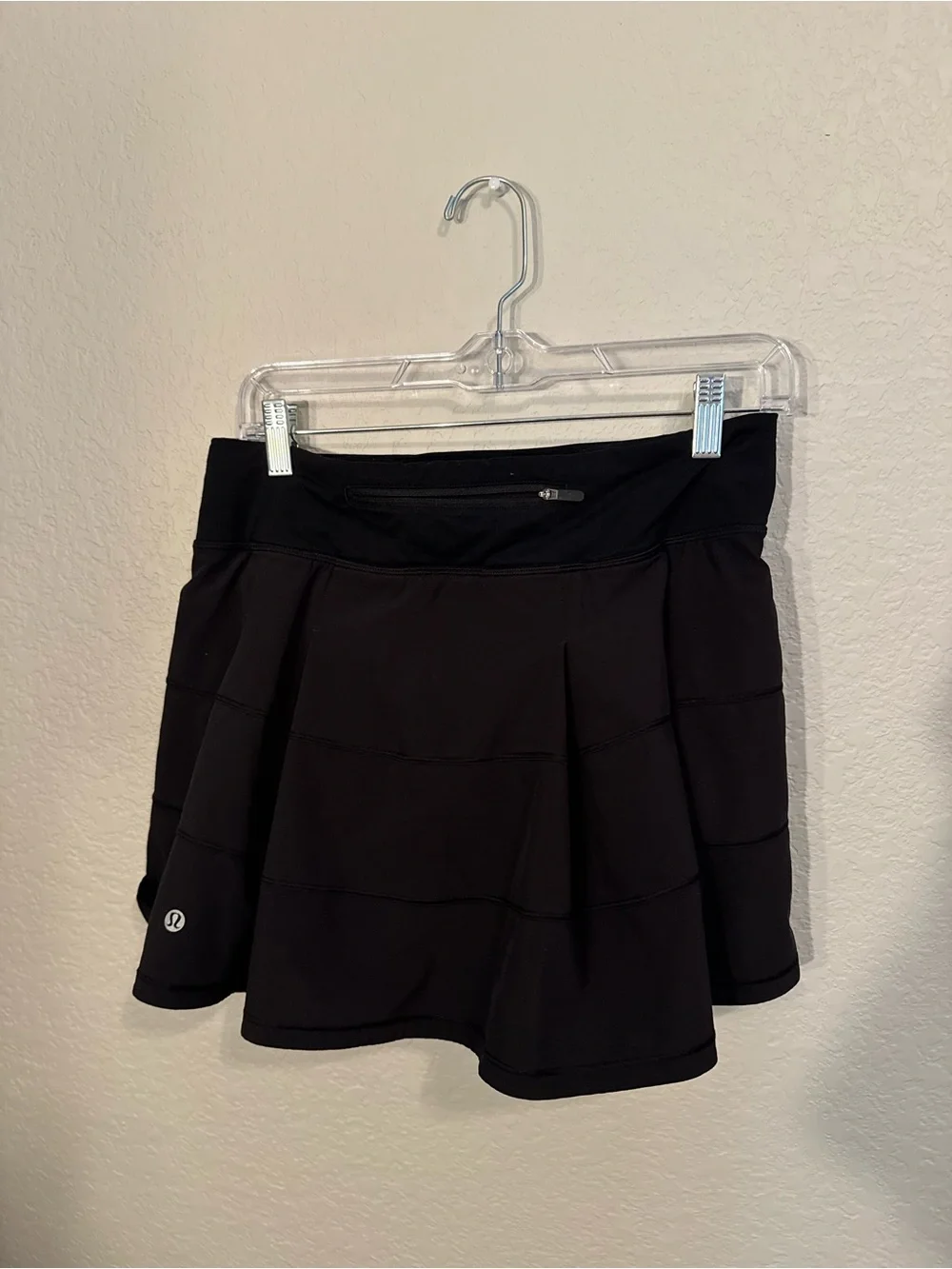 lululemon athletica Black Skater Skirt with Zip Pocket